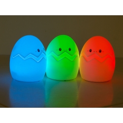 Lampka nocna dla dzieci led jajko rgb pilot usb