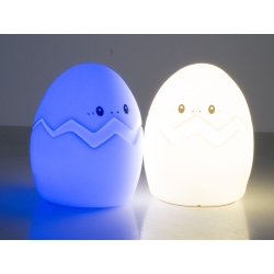 Lampka nocna dla dzieci led jajko rgb pilot usb