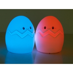 Lampka nocna dla dzieci led jajko rgb pilot usb