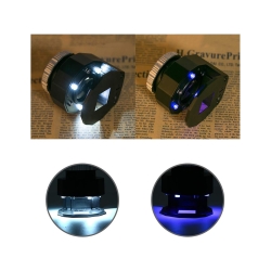 Lupa jubilerska mikroskop 30x 3 led uv kieszonkowy
