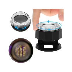Lupa jubilerska mikroskop 30x 3 led uv kieszonkowy