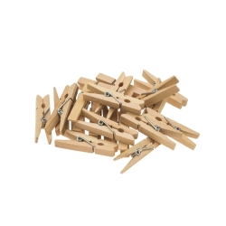 Klamerki drewniane mini spinacze 2,5 cm 100 sztuk