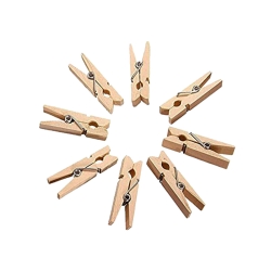 Klamerki drewniane mini spinacze 2,5 cm 100 sztuk