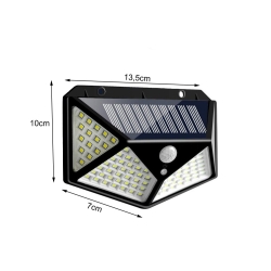 Lampa solarna 100 led z czujnikiem zmierzchu ruchu