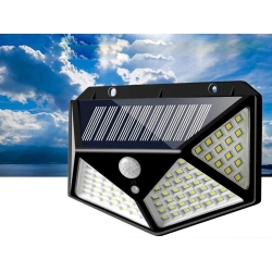 Lampa solarna 100 led z czujnikiem zmierzchu ruchu