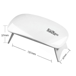 Lampa uv led mini do paznokci hybrydy żeli mostek