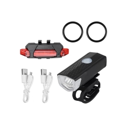 Lampka rowerowa led zestaw tył przód usb na rower