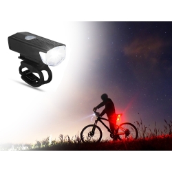 Lampka rowerowa led zestaw tył przód usb na rower