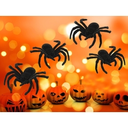 Pająk halloween 4 szt duże dekoracja straszne