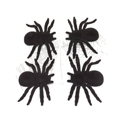 Pająk halloween 4 szt duże dekoracja straszne