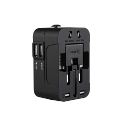 Adapter przejściówka wtyczka gniazdo uk usa eu aus uniwersalna 2x usb świat