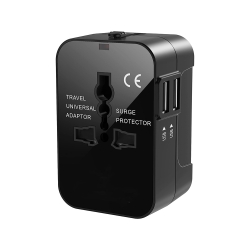 Adapter przejściówka wtyczka gniazdo uk usa eu aus uniwersalna 2x usb świat