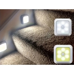 Lampka samoprzylepna z czujnikiem ruchu nocna na schody podszafkowa led