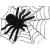 Pająk halloween 4 szt duże dekoracja straszne