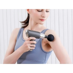 Pistolet do masażu masażer do pleców ciała mocny 4 końcówki massage gun