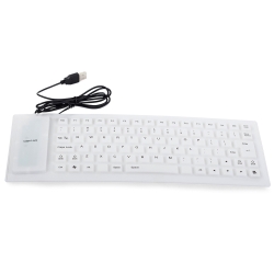 Klawiatura silikonowa gumowa usb bezgłośna do pc