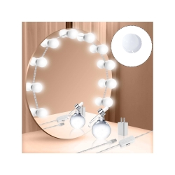 Lampki do lustra toaletki led zestaw makijaż 10szt