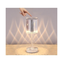 Lampka nocna stołowa kryształ led rgb usb pilot