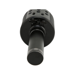 Mikrofon bezprzewodowy bluetooth głośnik karaoke modulator głosu okrągły
