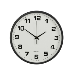 Zegar ścienny duży nietykający cichy 25 cm okrągły wskazówkowy sekundnik