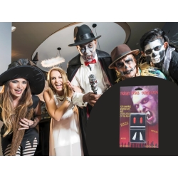 Zestaw wampira dracula wilkołak sztuczne zęby na halloween z sztuczną krwią