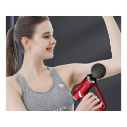 Pistolet do masażu pleców ciała nóg masażer mocny massage gun 4 końcówki