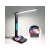 Lampka biurkowa led szkolna usb zegar ładowarka qi