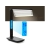 Lampka biurkowa led szkolna usb zegar ładowarka qi