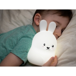 Lampka nocna dla dzieci led królik dotyk rgb pilot