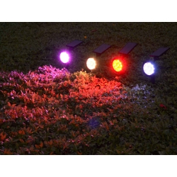 Lampa solarna rgb kolorowa ogrodowa świateczna