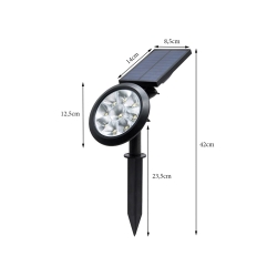 Lampa solarna rgb kolorowa ogrodowa świateczna