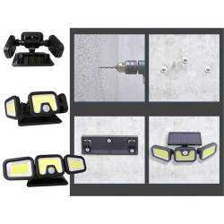 Lampa solarna 100 cob z czujnikiem ruchu zmierzchu