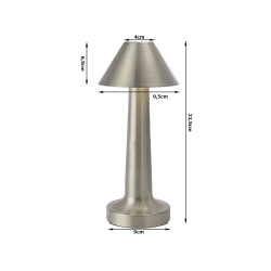 Lampka nocna stołowa do sypialni dotykowa lampa 3 stopniowa bezprzewodowa