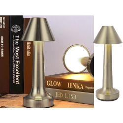 Lampka nocna stołowa do sypialni dotykowa lampa 3 stopniowa bezprzewodowa