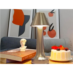 Lampka nocna stołowa do sypialni dotykowa lampa 3 stopniowa bezprzewodowa
