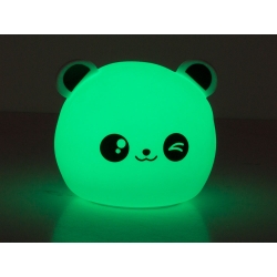 Lampka nocna dla dzieci led rgb panda dotyk