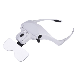 Lupa na głowę czołowa okulary z diodami 2 led 3.5x
