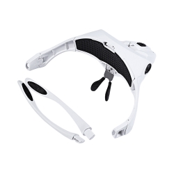 Lupa na głowę czołowa okulary z diodami 2 led 3.5x
