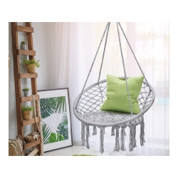 Hamak fotel wiszący huśtawka bocianie gniazdo huśtawka boho do domu ogrodu