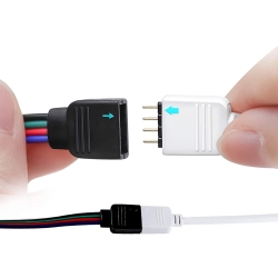 Taśma led 3528 rgb 4,5m wodoodporna pilot zestaw