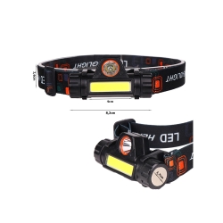 Latarka czołowa cob 4w1 lampka czołówka z magnesem