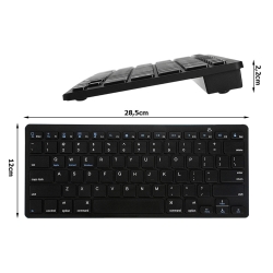 Klawiatura bezprzewodowa bluetooth do pc ipad mac mała slim niskoprofilowa