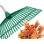 Grabie ogrodowe do liści trawy lekkie plastikowe trzonek aluminium 40cm