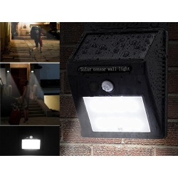 Lampa solarna cob czujnik ruchu sensor wodoodporna