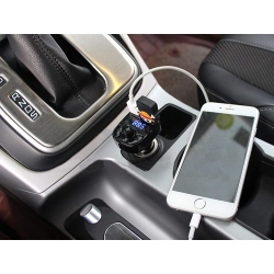Transmiter fm sd mp3 bluetooth ładowarka 2xusb
