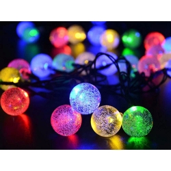 Girlanda ogrodowa lampki 40 led solarna multikolor
