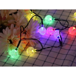 Girlanda ogrodowa lampki 40 led solarna multikolor