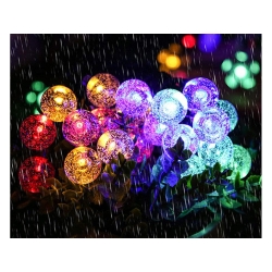 Girlanda ogrodowa lampki 40 led solarna multikolor
