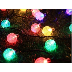 Girlanda ogrodowa lampki 40 led solarna multikolor
