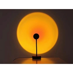 Projektor lampa lampka zachód wschód imitacja słońca led rgb usb + pilot